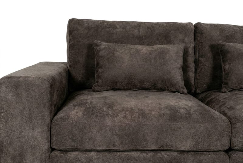 Dubai 2-seters sofa ekstra dyp i Chenille - Mørkebrun - Møbler - Sofaer - Modulsofaer - Komplett modulsofa