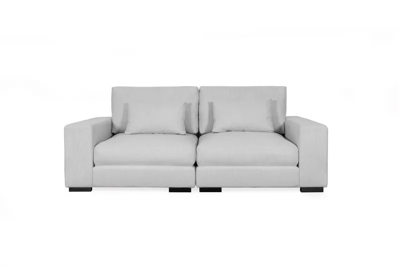 Dubai 2-seters sofa ekstra dyp, Lysegrå