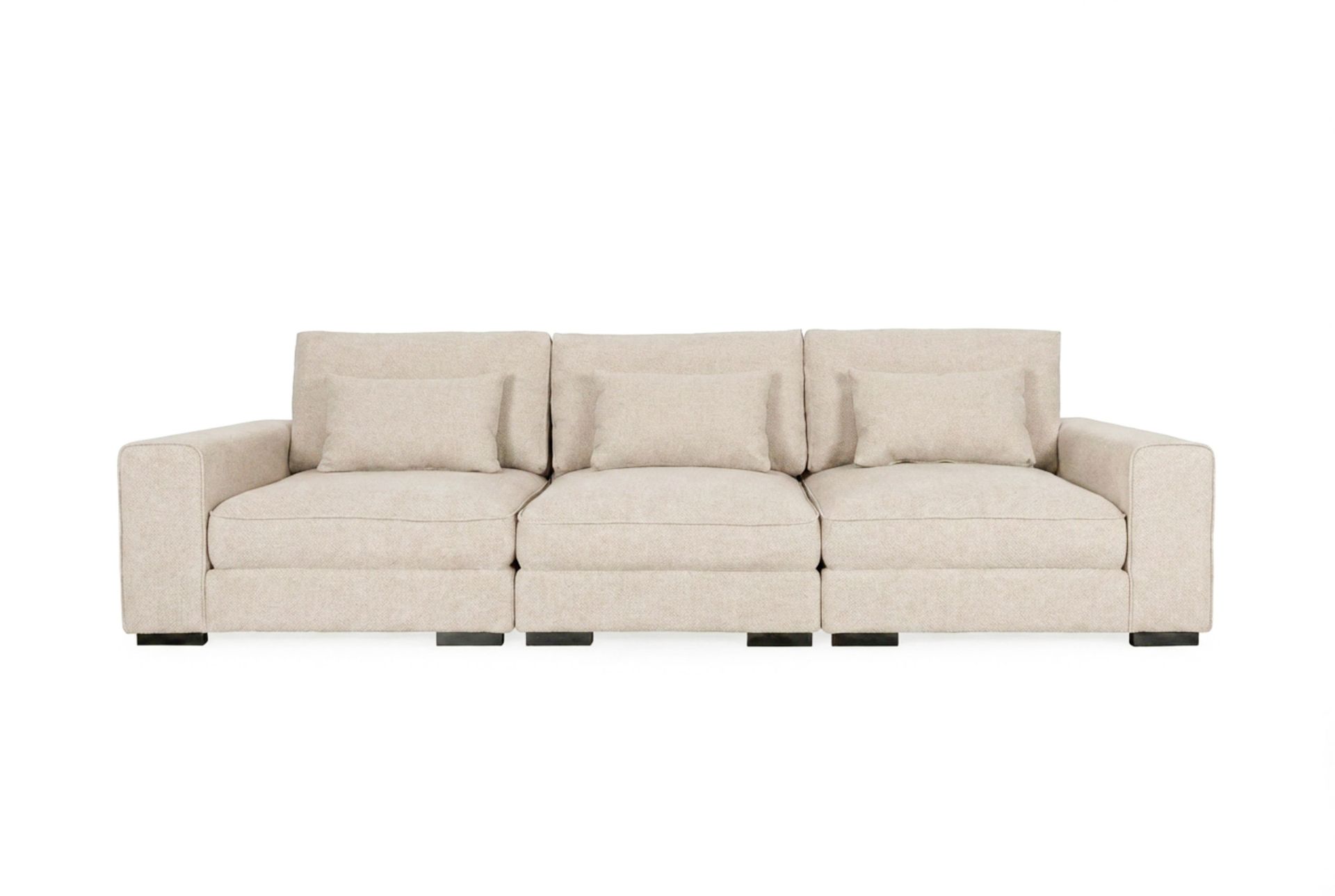 Dubai 3-seters sofa ekstra dyp i Chenille - Beige