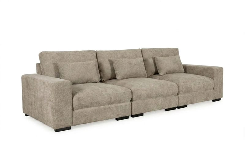 Dubai 3-seters sofa ekstra dyp i Chenille - Brun - Møbler - Sofaer - Modulsofaer - Komplett modulsofa