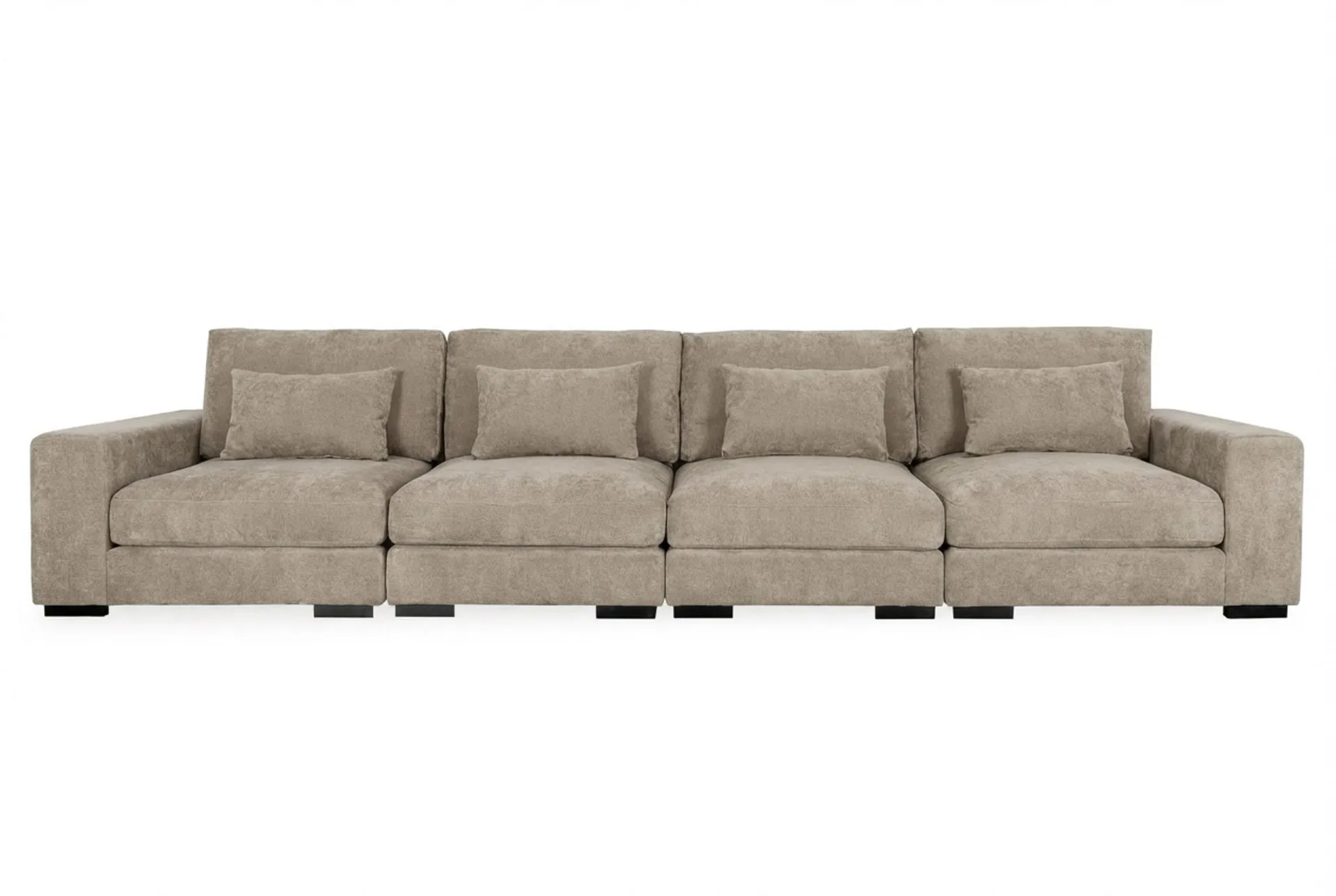 Dubai 4-seters sofa ekstra dyp i Chenille - Brun