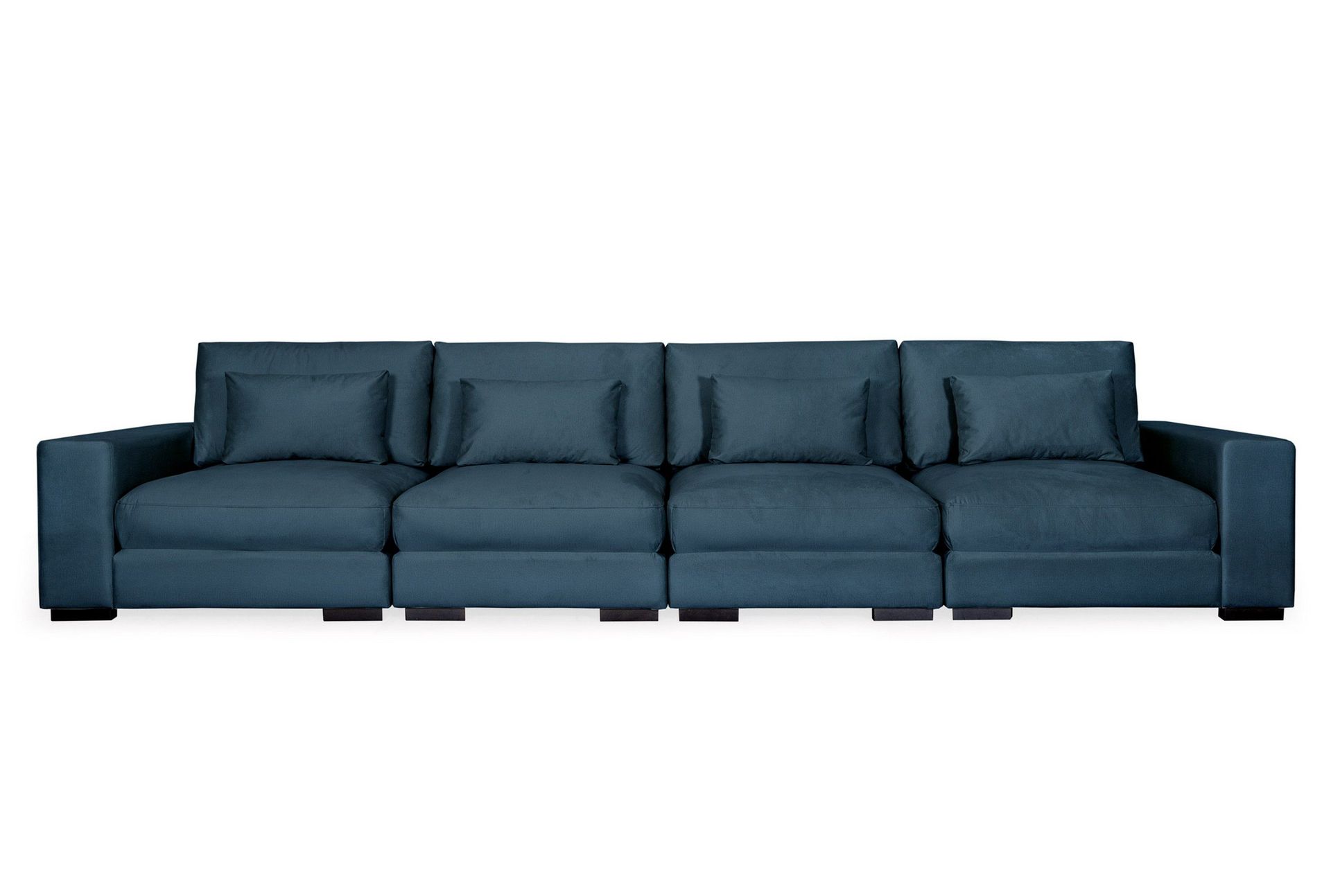 Dubai 4-seters sofa fløyel ekstra dyp - Blå