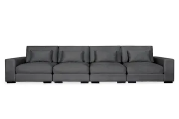 Dubai 4-seters sofa fløyel ekstra dyp