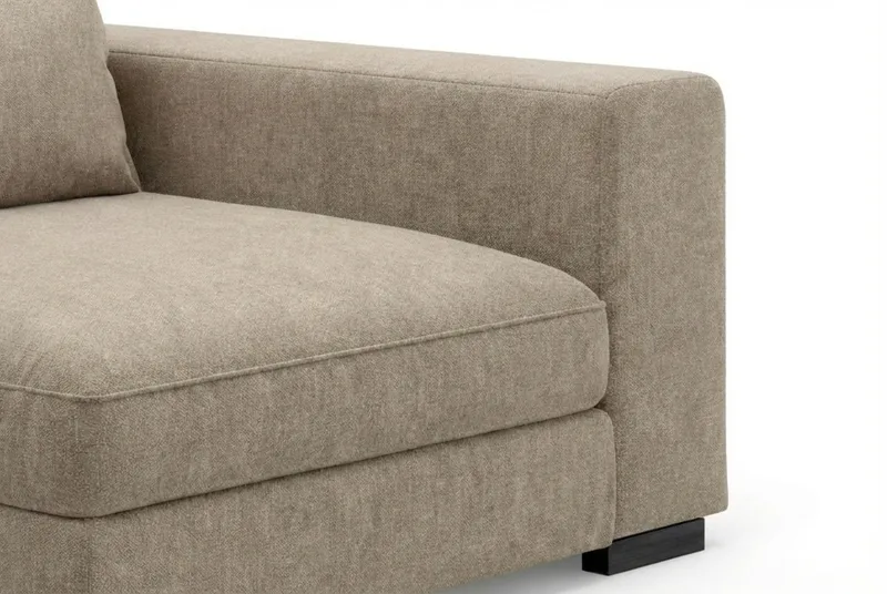 Dubai armlene høyre i stoff - Beige/grå - Møbler - Sofaer - Modulsofaer - Øvrige moduler for modulsofa