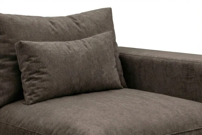 Dubai armlene høyre i stoff, Mørkebrun