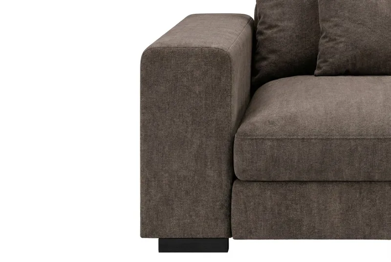 Dubai armlene venstre i stoff - Mørkebrun - Møbler - Sofaer - Modulsofaer - Øvrige moduler for modulsofa