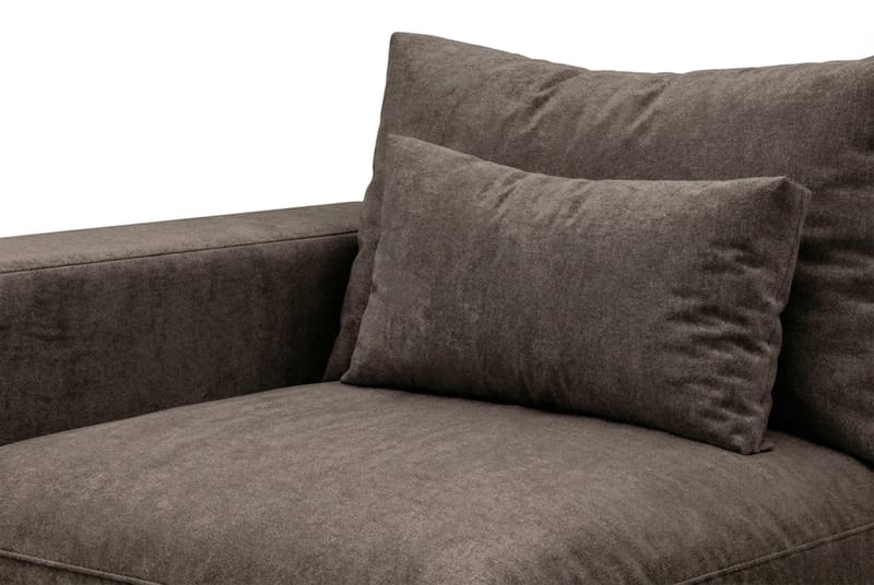 Dubai armlene venstre i stoff - Mørkebrun - Møbler - Sofaer - Modulsofaer - Øvrige moduler for modulsofa