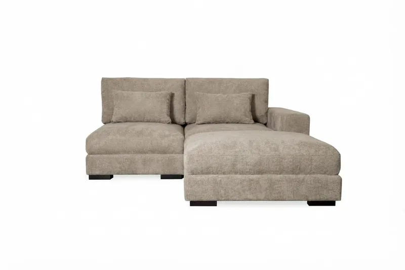 Dubai Divansofa Høyre ekstra dyp - Brun - Møbler - Sofaer - Modulsofaer - Komplett modulsofa