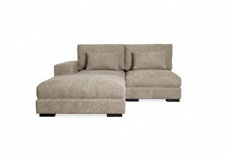 Dubai Divansofa Venstre ekstra dyp - Brun - Møbler - Sofaer - Modulsofaer - Komplett modulsofa