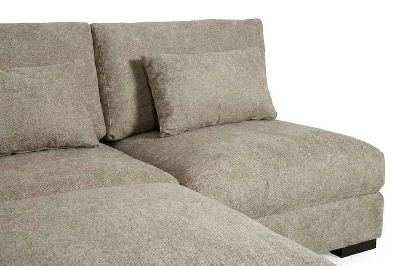 Dubai divansofa venstre ekstra dyp i Chenille - Brun - Møbler - Sofaer - Modulsofaer - Komplett modulsofa