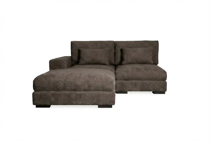 Dubai divansofa venstre - Mørkebrun - Møbler - Sofaer - Modulsofaer - Komplett modulsofa