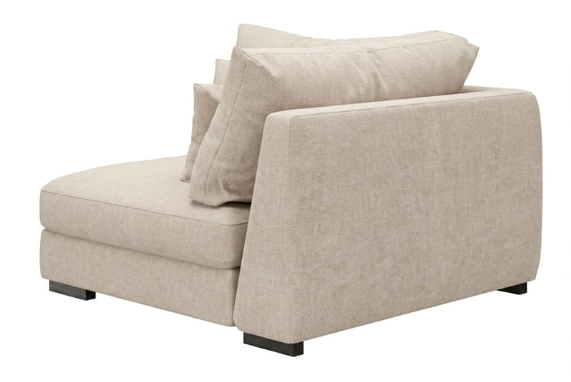 Dubai hjørnemodul i Chenille ekstra dyp - Beige - Møbler - Sofaer - Modulsofaer - Hjørnemodul