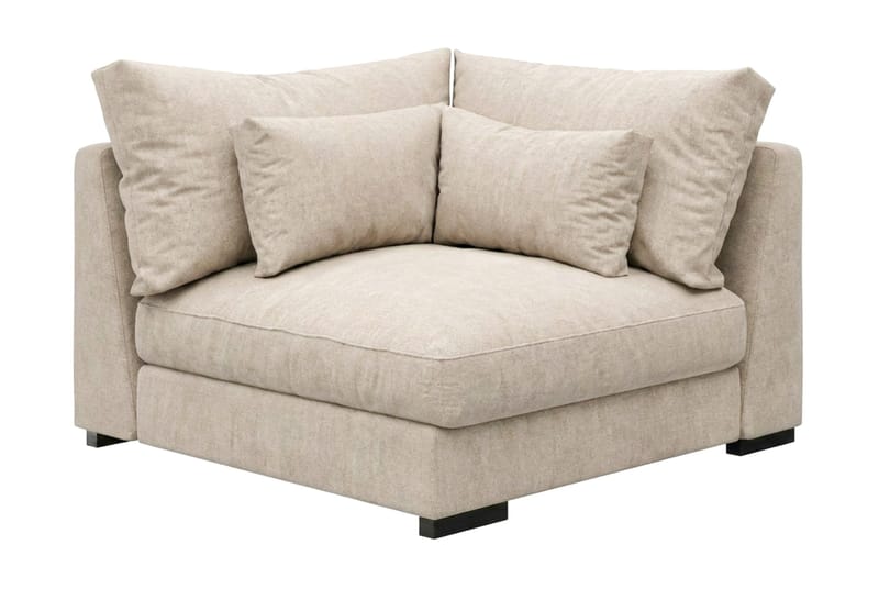 Dubai hjørnemodul i stoff ekstra dyp - Beige - Møbler - Sofaer - Modulsofaer - Hjørnemodul