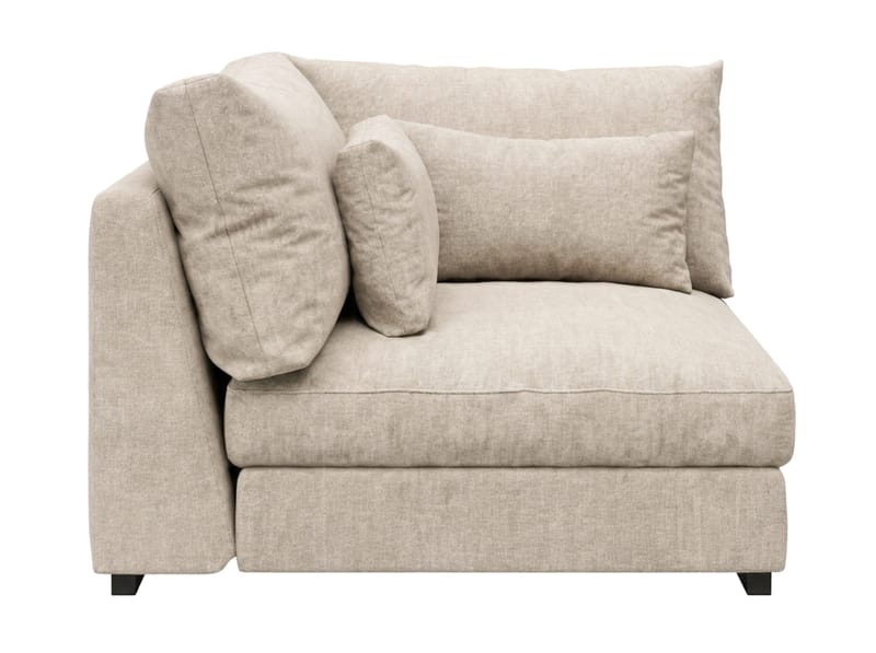 Dubai hjørnemodul i stoff ekstra dyp - Beige - Møbler - Sofaer - Modulsofaer - Hjørnemodul