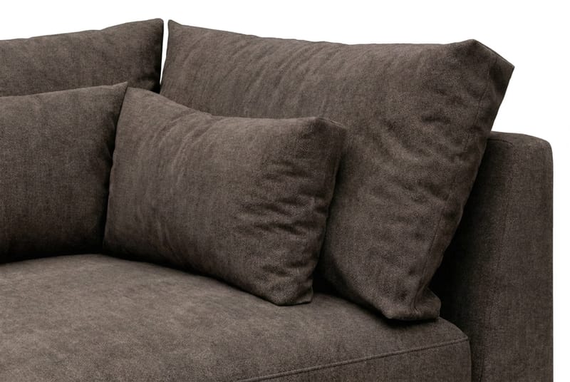 Dubai hjørnemodul i stoff ekstra dyp - Mørkebrun - Møbler - Sofaer - Modulsofaer - Hjørnemodul