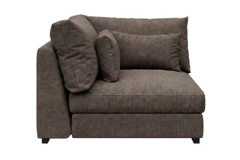 Dubai hjørnemodul i stoff ekstra dyp - Mørkebrun - Møbler - Sofaer - Modulsofaer - Hjørnemodul