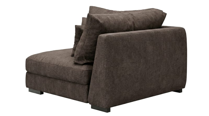 Dubai hjørnemodul i stoff ekstra dyp - Mørkebrun - Møbler - Sofaer - Modulsofaer - Hjørnemodul