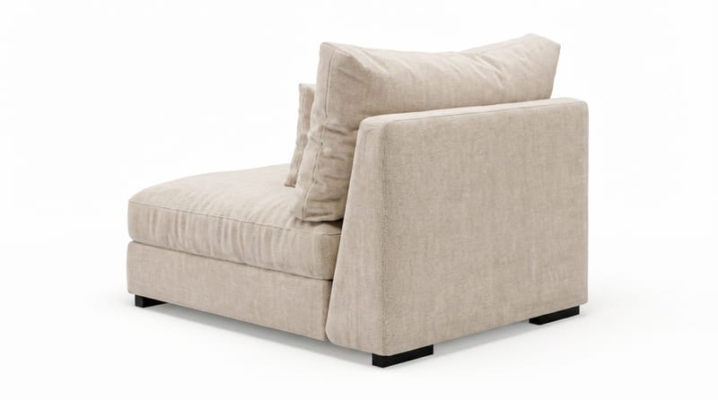 Dubai midtmodul i stoff ekstra dyp - Beige - Møbler - Sofaer - Modulsofaer - Midtmodul