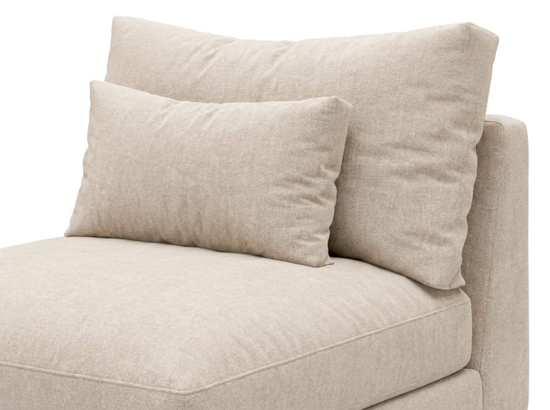 Dubai midtmodul i stoff ekstra dyp - Beige - Møbler - Sofaer - Modulsofaer - Midtmodul