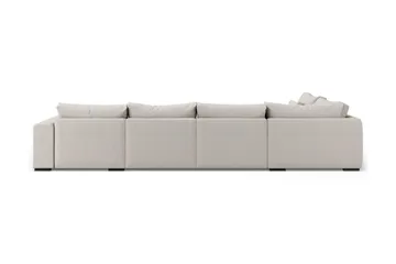 Dubai stor U-modulsofa med divan høyre 432 cm ekstra dyp - Beige - Møbler - Sofaer - Modulsofaer - Komplett modulsofa