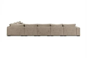 Dubai U-modulsofa Large med Divan Venstre
