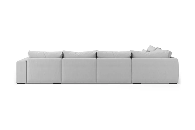 Dubai U-modulsofa med divan høyre ekstra dyp - Lysegrå - Møbler - Sofaer - Modulsofaer - Komplett modulsofa