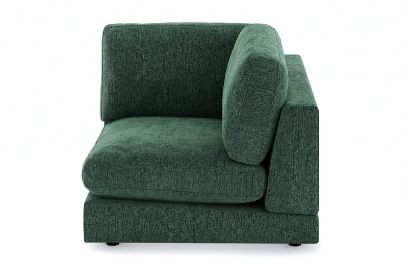 Arken 1-seters Hjørnemodul i Fløyel - Mørk grønn - Møbler - Sofaer - Modulsofaer - Hjørnemodul