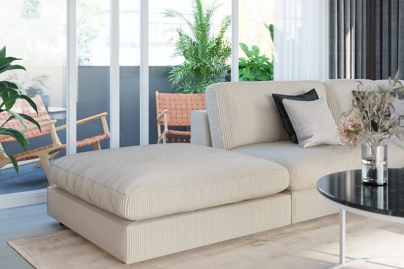 Arken 1-seters Hjørnemodul i Manchester - Beige - Møbler - Sofaer - Modulsofaer - Hjørnemodul