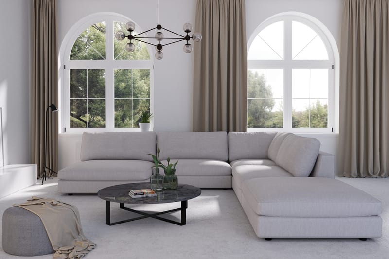 Arken 1-seters Hjørnemodul i Stoff - Grå - Møbler - Sofaer - Modulsofaer - Hjørnemodul