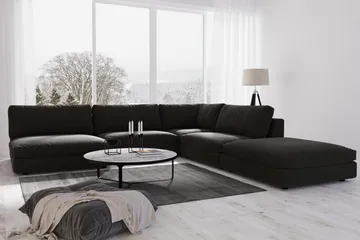 Arken 1-seters Hjørnemodul i Stoff - Svart - Møbler - Sofaer - Modulsofaer - Hjørnemodul