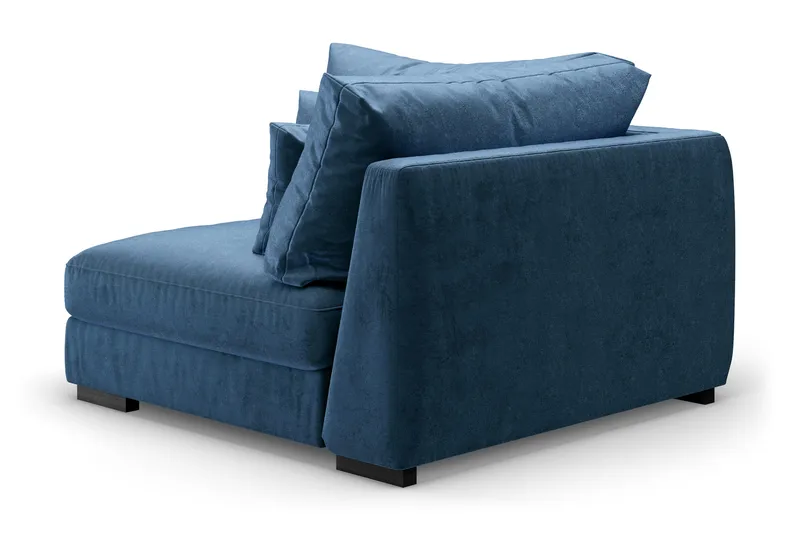 Dubai Hjørnemodul Fløyel - Blå - Møbler - Sofaer - Modulsofaer - Hjørnemodul