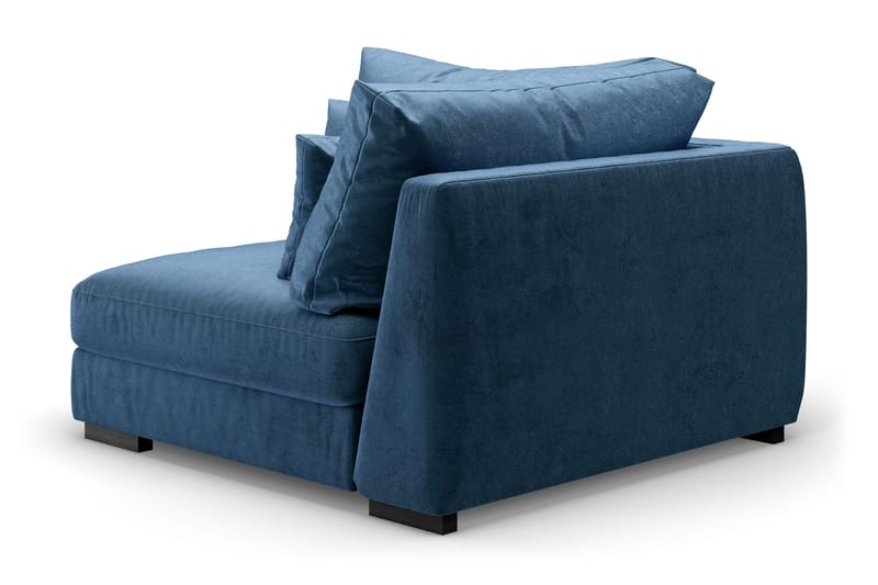 Dubai Hjørnemodul Fløyel ekstra dyp - Blå - Møbler - Sofaer - Modulsofaer - Hjørnemodul