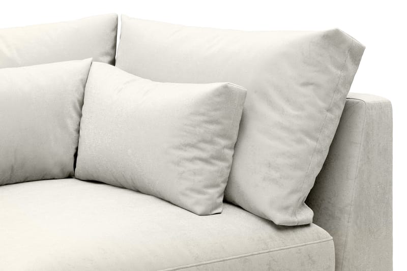 Dubai Hjørnemodul Fløyel ekstra dyp - Hvit - Møbler - Sofaer - Modulsofaer - Hjørnemodul