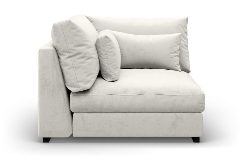 Dubai Hjørnemodul Fløyel ekstra dyp - Hvit - Møbler - Sofaer - Modulsofaer - Hjørnemodul