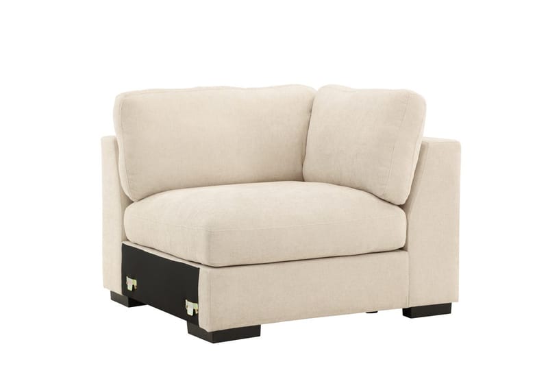 Høyremodul Salerno i stoff - Beige - Møbler - Sofaer - Modulsofaer - Hjørnemodul