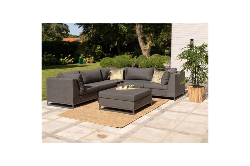 Morte Hjørnemodul 90 cm - Svart - Hagemøbler - Loungemøbler - Lounge sofa