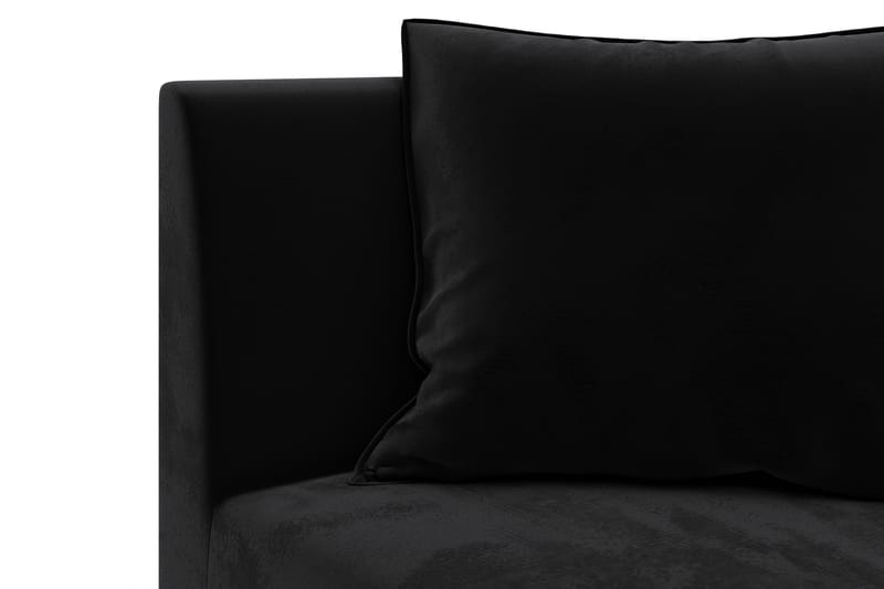 Noelia Hjørnemodul Fløyel - Svart - Møbler - Sofaer - Modulsofaer - Hjørnemodul