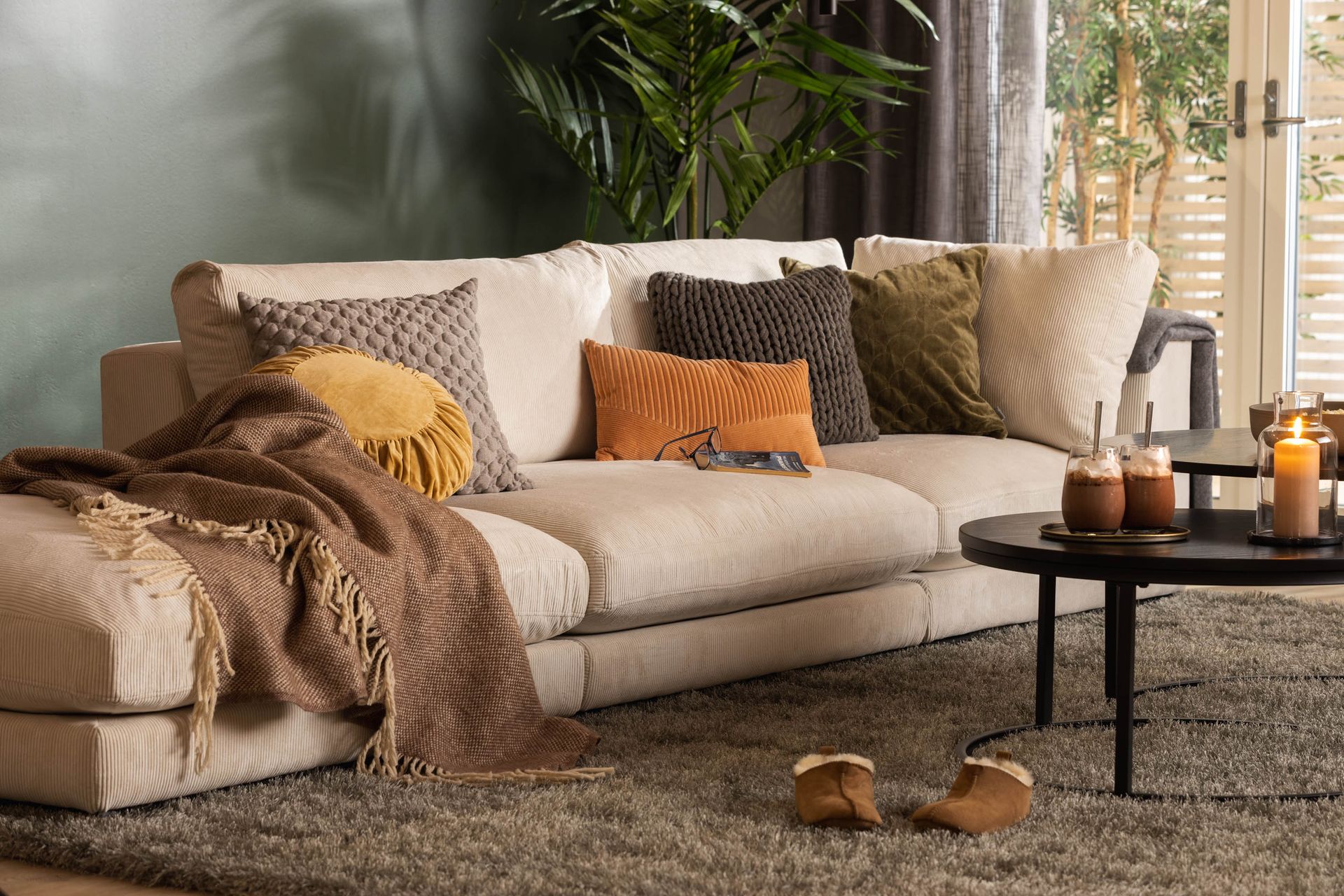Noha Hjørnemodul Manchester - Beige Kordfløyel - Møbler - Sofaer - Modulsofaer - Hjørnemodul