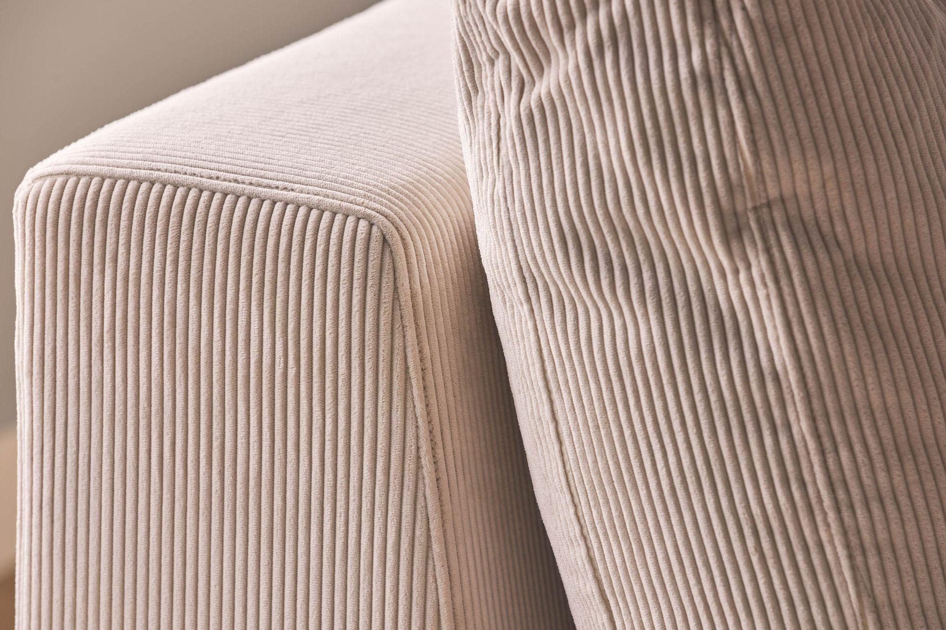 Noha Hjørnemodul Manchester - Beige Kordfløyel - Møbler - Sofaer - Modulsofaer - Hjørnemodul