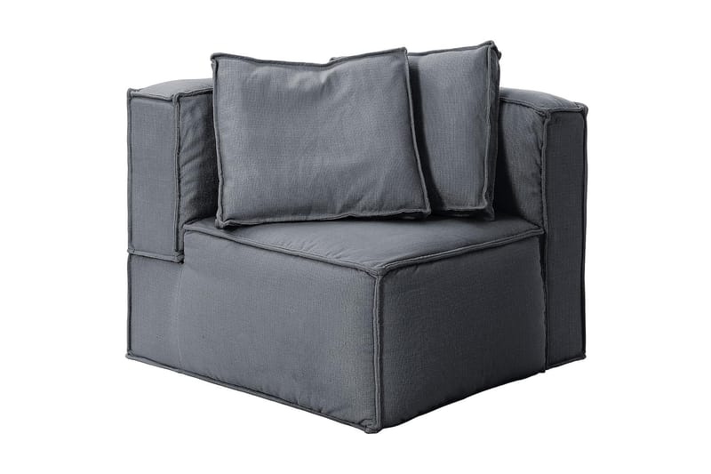 Oceanis Hjørnemodul - Lysegrå/Svart - Møbler - Sofaer - Sofatilbehør