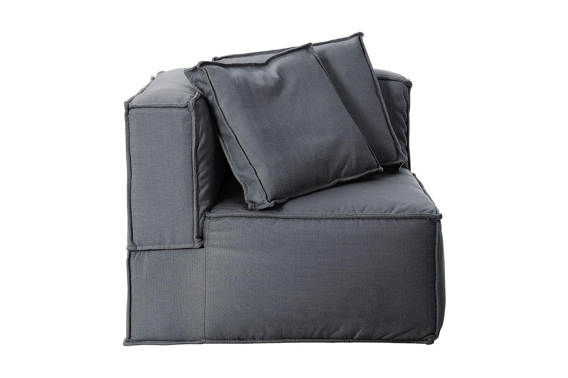 Oceanis Hjørnemodul - Lysegrå/Svart - Møbler - Sofaer - Sofatilbehør