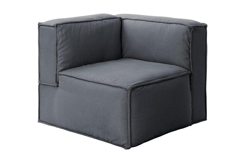 Oceanis Hjørnemodul - Lysegrå/Svart - Møbler - Sofaer - Modulsofaer - Øvrige moduler for modulsofa