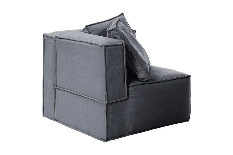 Oceanis Hjørnemodul - Lysegrå/Svart - Møbler - Sofaer - Modulsofaer - Øvrige moduler for modulsofa