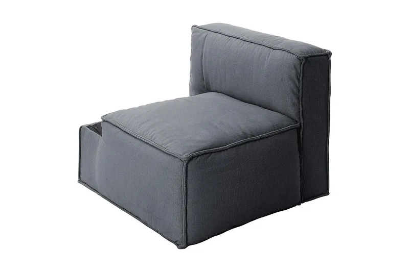 Oceanis Hjørnemodul - Lysegrå/Svart - Møbler - Sofaer - Modulsofaer - Øvrige moduler for modulsofa