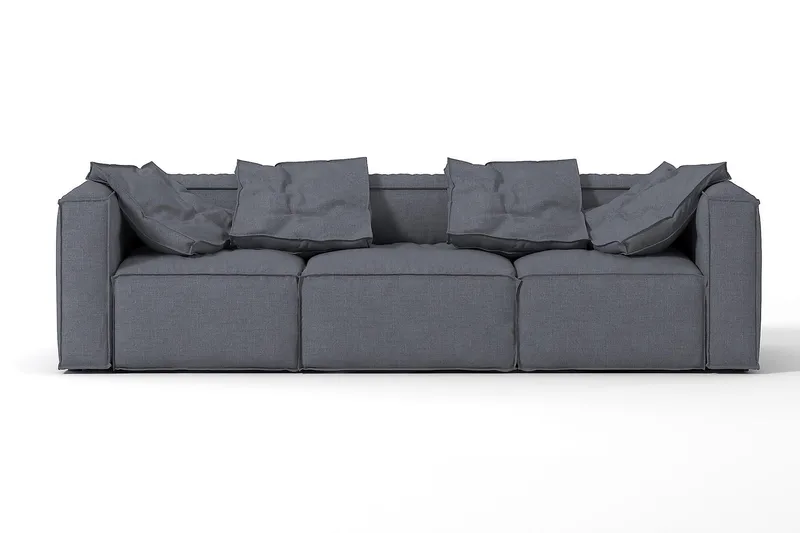 Oceanis Hjørnemodul - Lysegrå/Svart - Møbler - Sofaer - Modulsofaer - Øvrige moduler for modulsofa