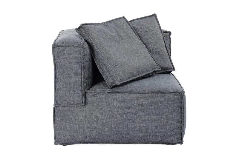 Oceanis Hjørnemodul - Mørkegrå/Svart - Møbler - Sofaer - Modulsofaer - Øvrige moduler for modulsofa