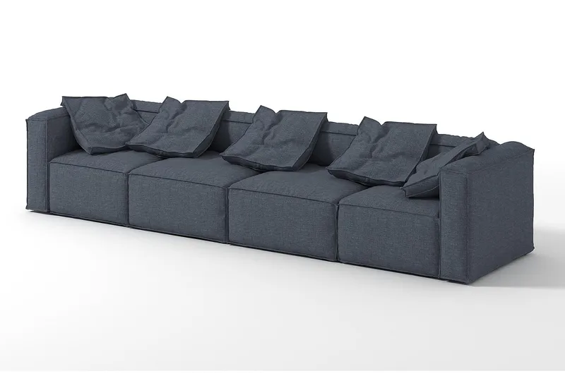 Oceanis Hjørnemodul - Mørkegrå/Svart - Møbler - Sofaer - Modulsofaer - Øvrige moduler for modulsofa