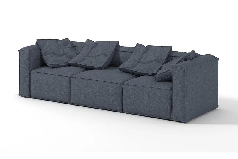 Oceanis Hjørnemodul - Mørkegrå/Svart - Møbler - Sofaer - Modulsofaer - Øvrige moduler for modulsofa