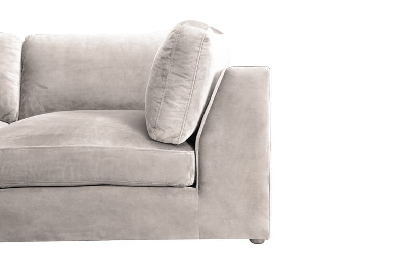 Rug Hjørnemodul - Beige/Fløyel - Møbler - Sofaer - Modulsofaer - Hjørnemodul