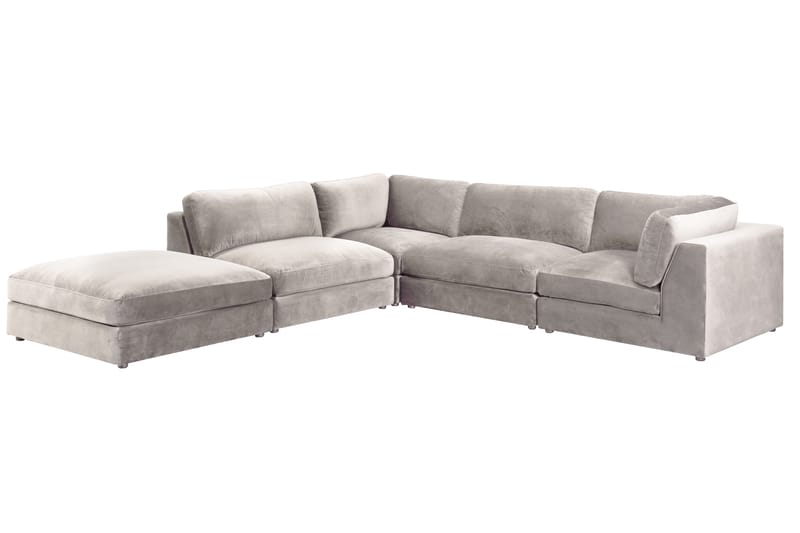 Rug Hjørnemodul - Beige/Fløyel - Møbler - Sofaer - Modulsofaer - Hjørnemodul